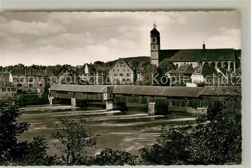 AK / Ansichtskarte Bad Saeckingen Holzbruecke Muenster Kat. Bad Saeckingen