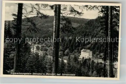 AK / Ansichtskarte Steinabad Kindererholungsheim  Kat. Bonndorf