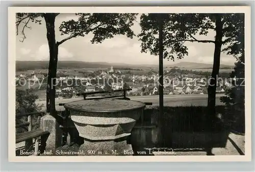 AK / Ansichtskarte Bonndorf Schwarzwald Blick vom Lindenbuck Kat. Bonndorf