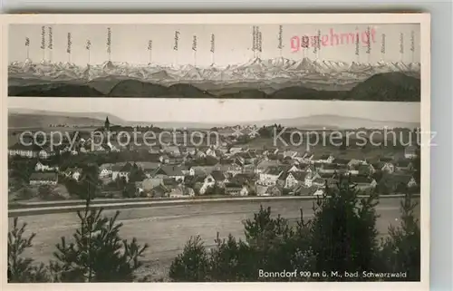 AK / Ansichtskarte Bonndorf Schwarzwald Panorama  Kat. Bonndorf