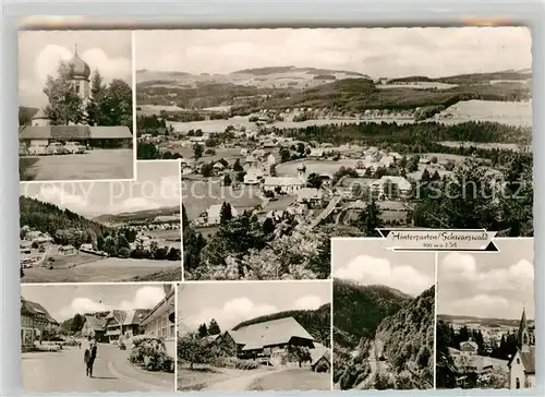 AK / Ansichtskarte Hinterzarten Panorama Kirche Teilansicht  Kat. Hinterzarten