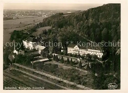 AK / Ansichtskarte Jordanbad Kneippsche Kuranstalt Fliegeraufnahme Kat. Biberach an der Riss