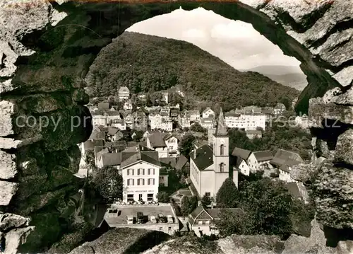 AK / Ansichtskarte Lindenfels Odenwald Teilansicht mit Hotel Hessisches Haus Kat. Lindenfels