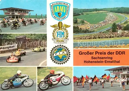 AK / Ansichtskarte Hohenstein Ernstthal Sachsenring GP der DDR Details Kat. Hohenstein Ernstthal