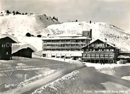 AK / Ansichtskarte Arosa GR Sporthotel Hof Maran Kat. Arosa