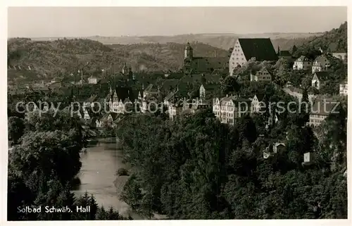 AK / Ansichtskarte Schwaebisch Hall Teilansicht  Kat. Schwaebisch Hall