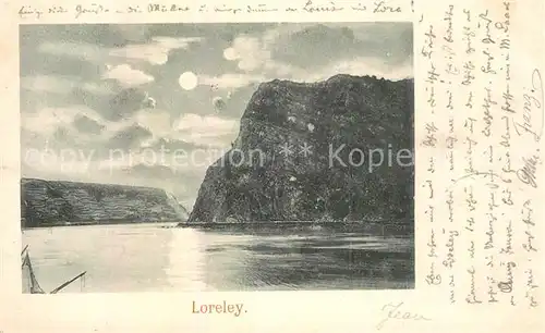 AK / Ansichtskarte Loreley Lorelei Felsenansicht Kat. Sankt Goarshausen