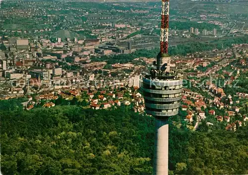 AK / Ansichtskarte Stuttgart Fliegeraufnahme Fernsehturm Kat. Stuttgart