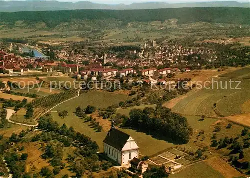 AK / Ansichtskarte Rottenburg Neckar Fliegeraufnahme Wallfahrtskirche Franziskanerkloster Weggental Kat. Rottenburg am Neckar