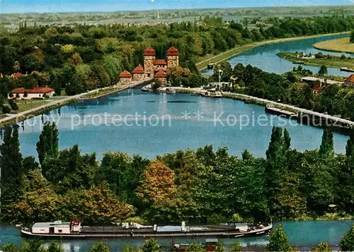 AK / Ansichtskarte Minden Westfalen Schachtschleuse Mittellandkanal Weser Kat. Minden