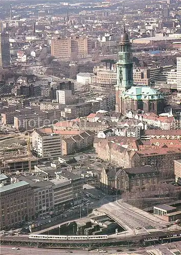 AK / Ansichtskarte Hamburg Fliegeraufnahme mit U Bahn Kat. Hamburg