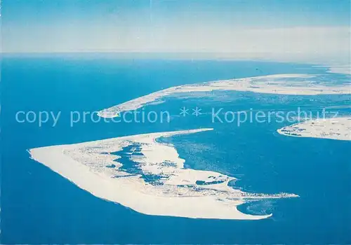 AK / Ansichtskarte Amrum Fliegeraufnahme Nordseeinsel im Winter Kat. Nebel