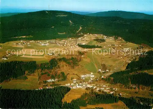 AK / Ansichtskarte Oberwarmensteinach Fliegeraufnahme Fleckl Fichtelgebirge Ochsenkopf