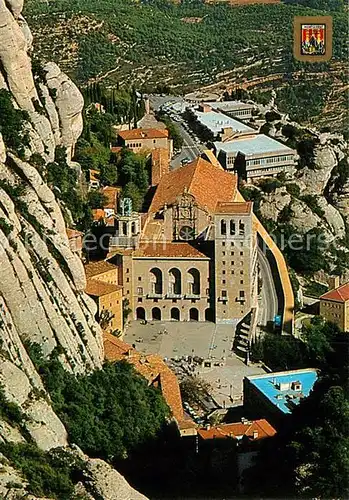 AK / Ansichtskarte Montserrat Kloster Vista aeria de les places del Santuari Kat. Spanien