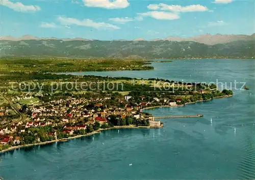 AK / Ansichtskarte Langenargen Bodensee Fliegeraufnahme  Kat. Langenargen