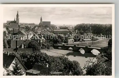 AK / Ansichtskarte Crailsheim Jagstbruecke Kat. Crailsheim