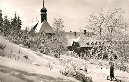 AK / Ansichtskarte Kreuzberg Rhoen Kloster Winter Kat. Gersfeld (Rhoen)