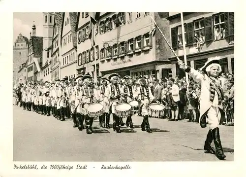 AK / Ansichtskarte Dinkelsbuehl 1000jaehrige Stadt Knabenkapelle Festumzug Kupfertiefdruck Kat. Dinkelsbuehl