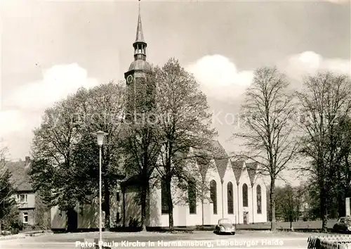 AK / Ansichtskarte Hermannsburg Peter Pauls Kirche Lueneburger Heide Kat. Hermannsburg