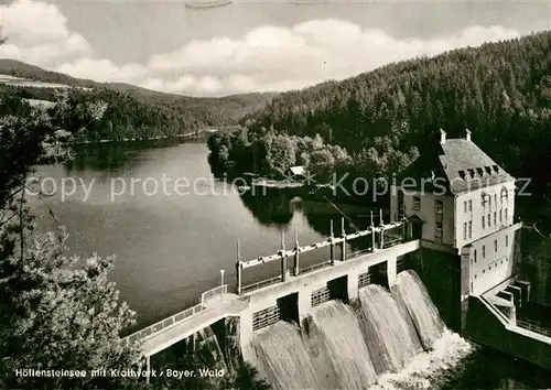 AK / Ansichtskarte Hoellensteinsee mit Kraftwerk Bayerischer Wald Kat. Viechtach