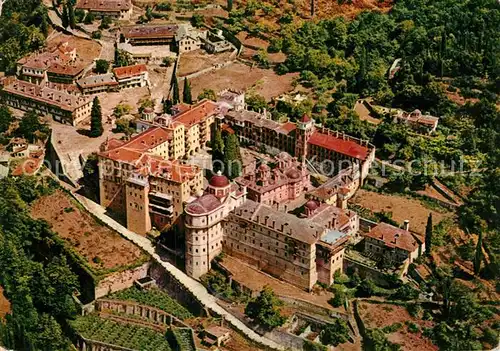 AK / Ansichtskarte Athos Chalkidiki Makedonien Fliegeraufnahme Kloster Zografos Kat. Griechenland