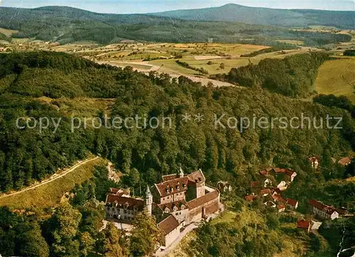 AK / Ansichtskarte Schoenberg Bensheim Knappschafts Vorsorgeheim Schloss Schoenberg Fliegeraufnahme Kat. Bensheim