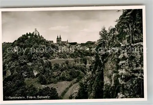 AK / Ansichtskarte Goessweinstein Teilansicht Wallfahrtskirche Schloss Kat. Goessweinstein