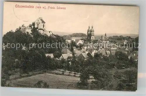 AK / Ansichtskarte Goessweinstein Wallfahrtskirche Schloss  Kat. Goessweinstein