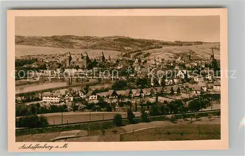 AK / Ansichtskarte Aschaffenburg Main Panorama vom Bischberg Kat. Aschaffenburg