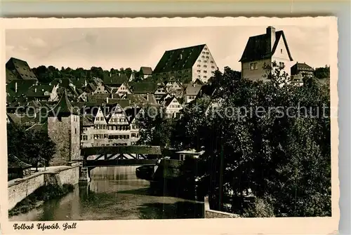 AK / Ansichtskarte Schwaebisch Hall Panorama Kat. Schwaebisch Hall