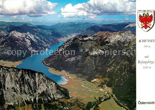 AK / Ansichtskarte Achensee Fliegeraufnahme Rofangebirge Kat. Eben am Achensee