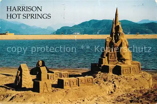 AK / Ansichtskarte Harrison Hot Springs Sand Castle