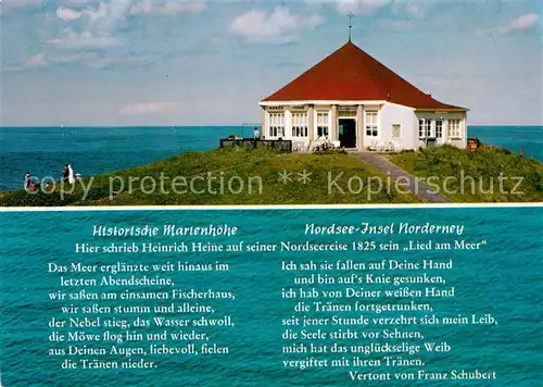 AK / Ansichtskarte Norderney Nordseebad Marienhoehe Kat. Norderney