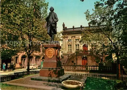 AK / Ansichtskarte Leipzig Naschmarkt Goethedenkmal Alte Handelsboerse Kat. Leipzig