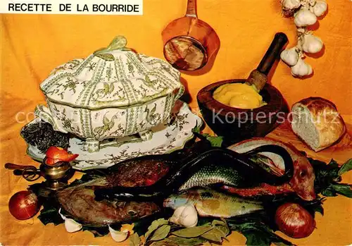 AK / Ansichtskarte Lebensmittel Bourride Recette  Kat. Lebensmittel