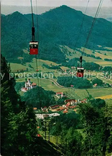 AK / Ansichtskarte Seilbahn Kampenwand Schloss Hohenaschau  Kat. Bahnen