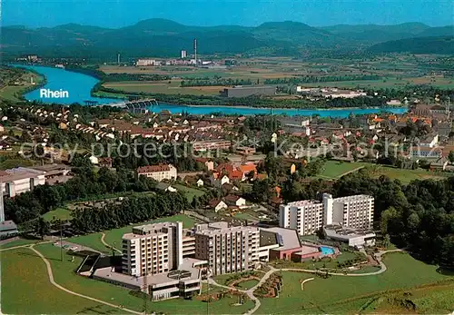 AK / Ansichtskarte Bad Saeckingen Fliegeraufnahme am Hochrhein mit Kurzentrum / Bad Saeckingen /Waldshut LKR