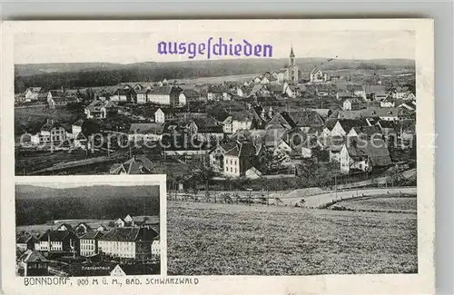 AK / Ansichtskarte Bonndorf Schwarzwald Panorama Krankenhaus Kat. Bonndorf