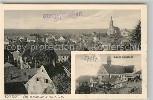 AK / Ansichtskarte Bonndorf Schwarzwald Panorama Neues Schulhaus Kat. Bonndorf