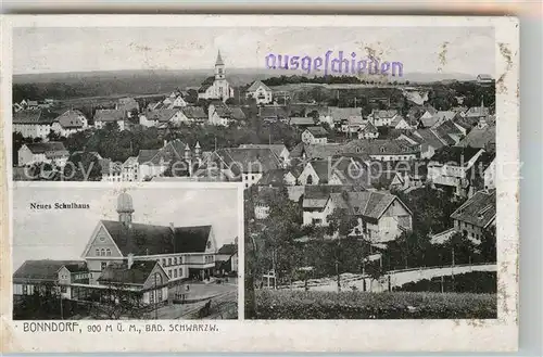 AK / Ansichtskarte Bonndorf Schwarzwald Teilansicht Neues Schulhaus Kat. Bonndorf