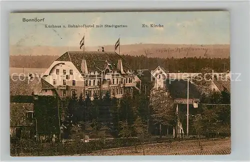 AK / Ansichtskarte Bonndorf Schwarzwald Kurhaus und Bahnhofshotel  Kat. Bonndorf