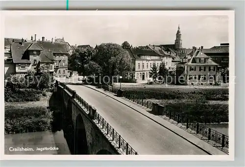 AK / Ansichtskarte Crailsheim Jagstbruecke Kat. Crailsheim