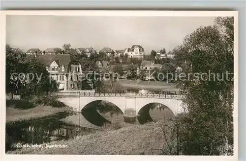 AK / Ansichtskarte Crailsheim Jagstbruecke Kat. Crailsheim