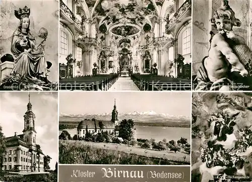 AK / Ansichtskarte Birnau Bodensee Zisterzienser Kloster 18. Jhdt. Erbauer Peter Thumb Gnadenbild Deckengemaelde Kat. Uhldingen Muehlhofen