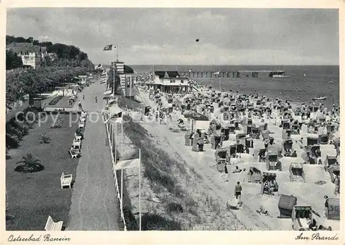 AK / Ansichtskarte Bansin Ostseebad Strand Promenade Kupfertiefdruck Kat. Heringsdorf