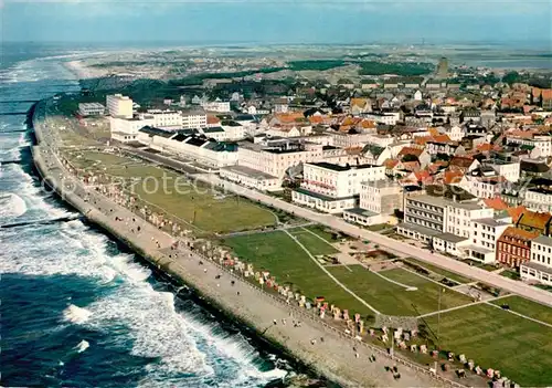 AK / Ansichtskarte Norderney Nordseebad Kaiserstrasse Fliegeraufnahme Kat. Norderney