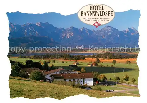 AK / Ansichtskarte Buching Hotel Bannwaldsee Kat. Halblech