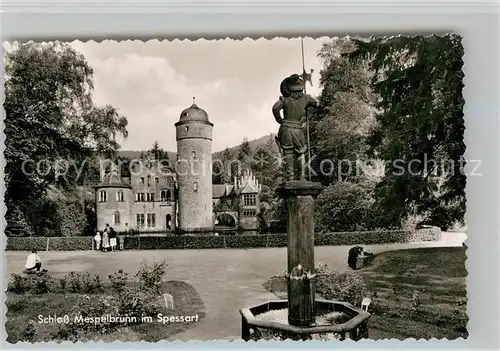 AK / Ansichtskarte Mespelbrunn Schloss Kat. Mespelbrunn