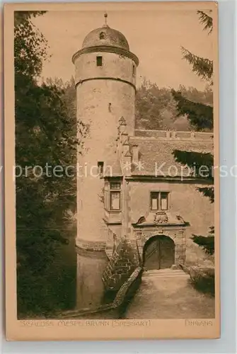 AK / Ansichtskarte Mespelbrunn Schloss Eingang Kat. Mespelbrunn