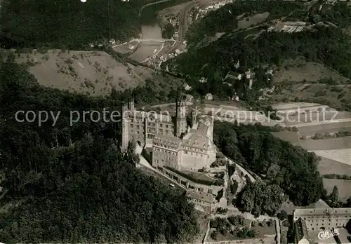 AK / Ansichtskarte Schloss Schaumburg Balduinstein mit Hotel Waldecker Hof Fliegeraufnahme Kat. Balduinstein